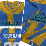 custom ucla bruins striped texture blue jersey best selling