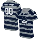 custom uconn huskies art stripe blue jersey best selling