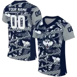 custom uconn huskies camo shatter blue jersey best selling