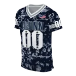 custom uconn huskies camouflage abstract blue jersey best selling