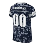 custom uconn huskies camouflage abstract blue jersey best selling