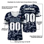 custom uconn huskies camouflage abstract blue jersey best selling