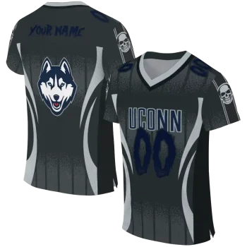 custom uconn huskies dynamic dots grey jersey best selling