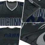 custom uconn huskies dynamic dots grey jersey best selling