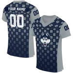 custom uconn huskies stacked rectangle blue jersey best selling