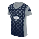 custom uconn huskies stacked rectangle blue jersey best selling
