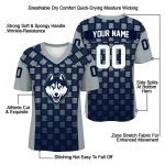 custom uconn huskies stacked rectangle blue jersey best selling