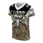custom umass minutemen antler skull camouflage hunting jersey best selling