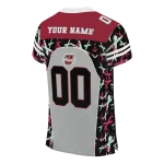 custom umass minutemen brushstroke xs grey black jersey best selling