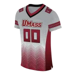 custom umass minutemen halftone sweep grey black jersey best selling