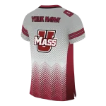 custom umass minutemen halftone sweep grey black jersey best selling