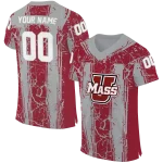 custom umass minutemen rugged stripes red jersey best selling