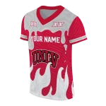 custom unlv rebels dripping flames red white jersey best selling