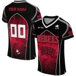 custom unlv rebels halftone slant red black jersey best selling