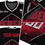 custom unlv rebels halftone slant red black jersey best selling