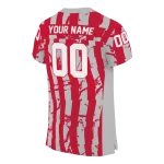custom unlv rebels stripe splatter red jersey best selling