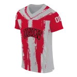 custom unlv rebels striped texture red jersey best selling