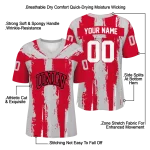 custom unlv rebels striped texture red jersey best selling