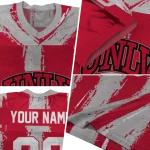 custom unlv rebels striped texture red jersey best selling