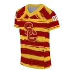 custom usc trojans art stripe red jersey best selling