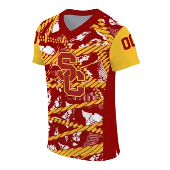 custom usc trojans camo shatter red jersey fashion forward
