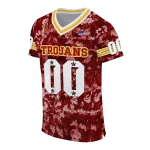 custom usc trojans camouflage abstract red jersey best selling