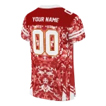 custom usc trojans mirrored pattern red jersey best selling