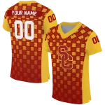 custom usc trojans stacked rectangle red jersey best selling