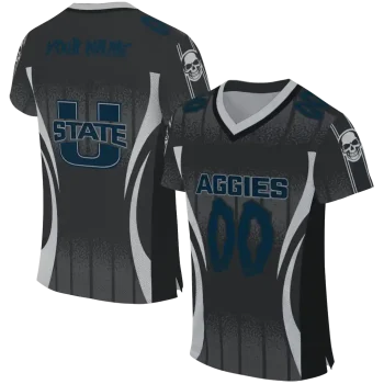 custom utah state aggies dynamic dots grey jersey best selling
