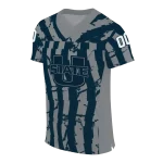 custom utah state aggies stripe splatter navy jersey best selling
