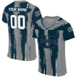 custom utah state aggies striped texture navy jersey best selling