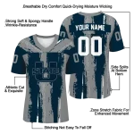 custom utah state aggies striped texture navy jersey best selling