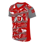 custom utah utes camo shatter red jersey best selling