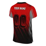 custom utah utes halftone flow red black jersey best selling