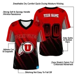 custom utah utes halftone flow red black jersey best selling