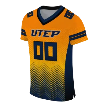 custom utep miners halftone sweep orange black jersey fashion forward
