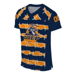 custom utep miners layered grids blue jersey best selling