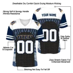 custom utep miners tire arrows blue black white jersey best selling