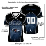 custom utsa roadrunners halftone slant orange black jersey best selling