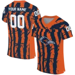 custom utsa roadrunners stripe splatter orange jersey best selling