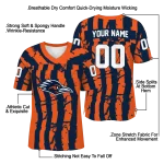 custom utsa roadrunners stripe splatter orange jersey best selling