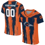 custom utsa roadrunners striped texture orange jersey best selling