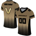 custom vanderbilt commodores halftone sweep gold black jersey best selling