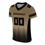 custom vanderbilt commodores halftone sweep gold black jersey best selling