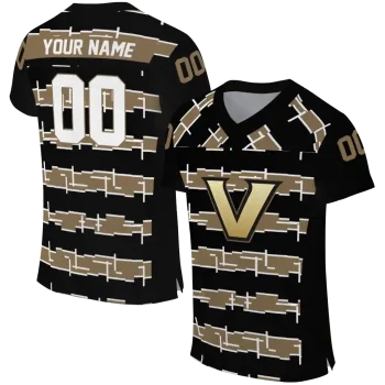 custom vanderbilt commodores layered grids black jersey best selling