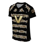 custom vanderbilt commodores layered grids black jersey best selling