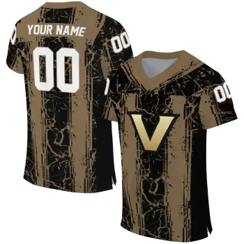 custom vanderbilt commodores rugged stripes black jersey best selling