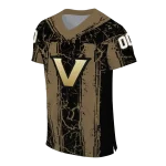 custom vanderbilt commodores rugged stripes black jersey best selling
