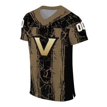 custom vanderbilt commodores rugged stripes black jersey fashion forward