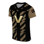 custom vanderbilt commodores stripe block black jersey best selling